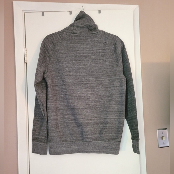 H&M men's size small marled grey cowl neck pullover sweater - Picture 3 of 3